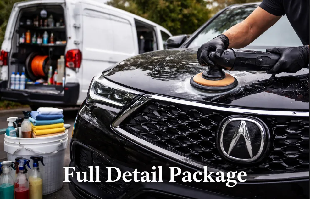 Full detail package auto detailing Victoria BC